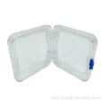 10x10x5cm Dental Clear Plastic Denture Storage Membrane Box